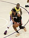 Dwyane Wade in einem Basketball-Spiel gegen LeBron James