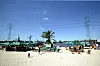 Beachclub im Hafenambiente