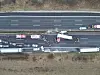 Die von der Polizeiinspektion Hildesheim zur Verfügung gestellte Aufnahme zeigt den Unfall auf der A7.