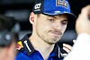 Max Verstappen verzieht in einem Interview das Gesicht.