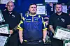 Darts-Superstar Luke Littler beim Einlauf