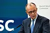 Kanzler Friedrich Merz (CDU) während seiner Rede bei der 62. Münchner Sicherheitskonferenz.