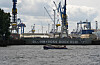 Das Dock Elbe 17 der Werft Blohm + Voss ist im Hamburger Hafen. zu sehen.