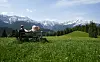 Touristen am Wettersteingebirge