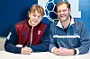 Martin Hovde und Jogi Bitter bei der Vorstellung beim HSV Hamburg
