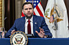 JD Vance bei einer Rede im Weißen Haus.