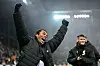 Joel Chima Fujita bejubelt einen Sieg mit dem FC St. Pauli