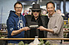 Udo Lindenberg mit Gerrit und Frederik Braun